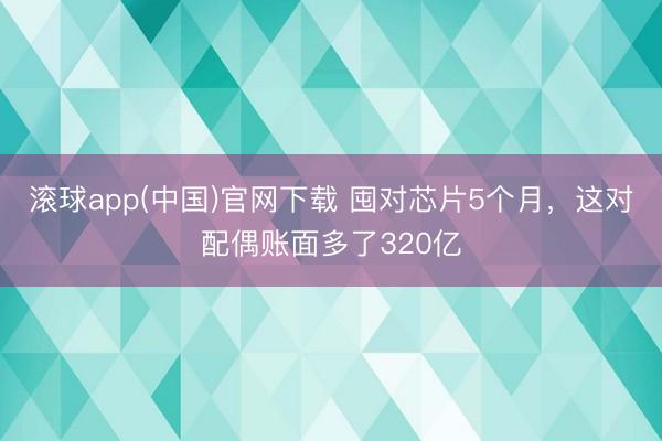 滚球app(中国)官网下载 囤对芯片5个月，这对配偶账面多了320亿