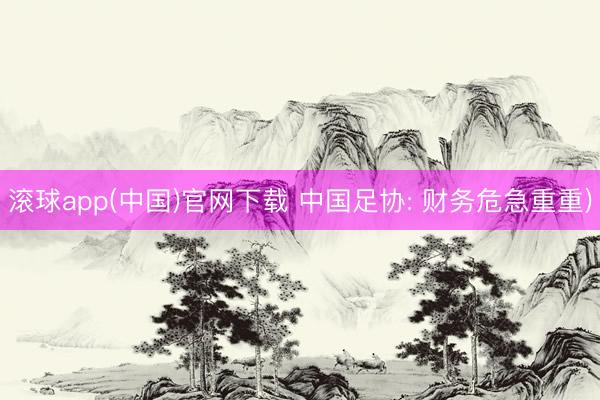 滚球app(中国)官网下载 中国足协: 财务危急重重)