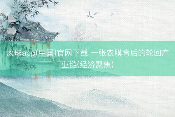 滚球app(中国)官网下载 一张农膜背后的轮回产业链(经济聚焦)