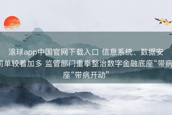 滚球app中国官网下载入口 信息系统、数据安全类罚单较着加多 监管部门重拳整治数字金融底座“带病开动”